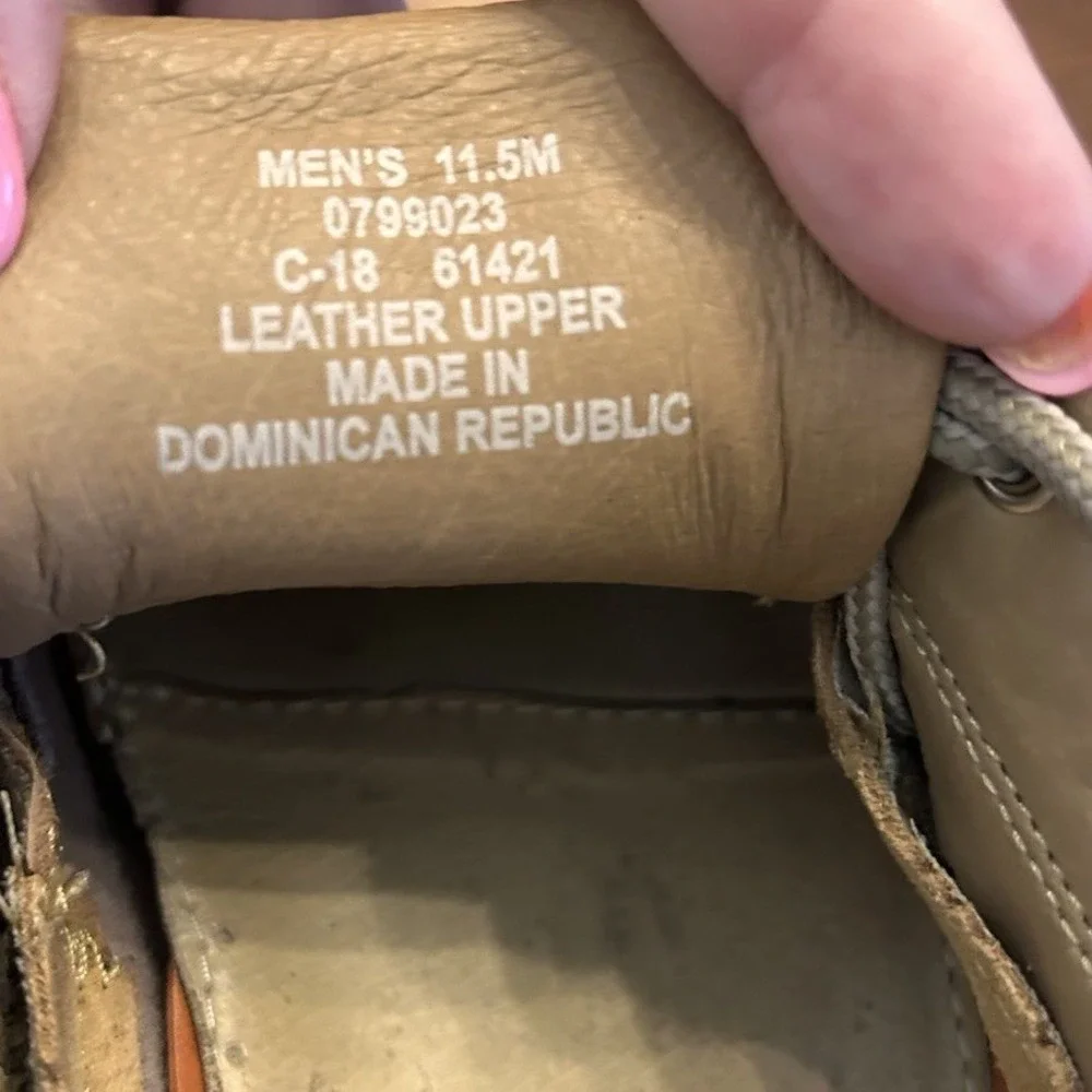 Sperry Authentic Original Men's Boat Shoe Medium Beige Sz. 11.5‎ M EUC